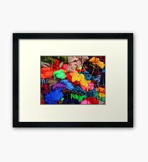 Colorful Yarn Framed Print