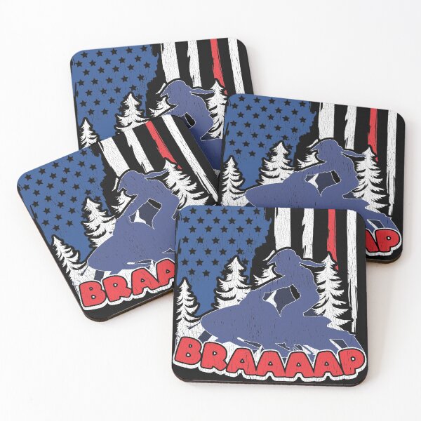 Item preview, US Flag Snowmobile designed and sold by EverythingKawai.