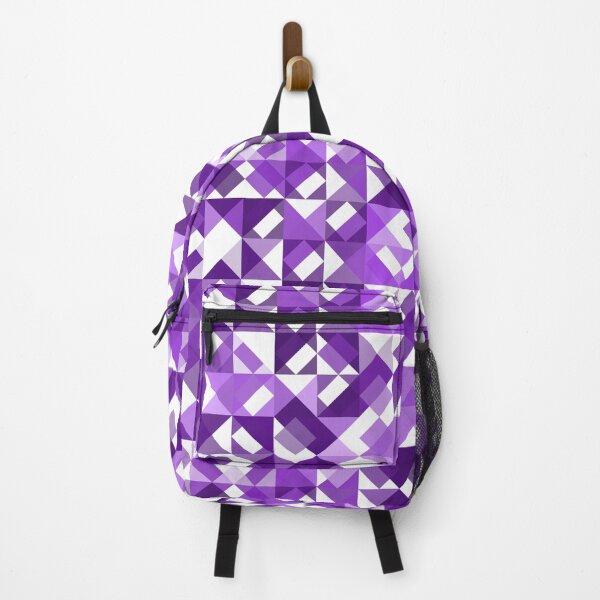 Item preview, Ultra Violet Purple White Polygon Art Pattern designed and sold by LC Graphic Design Studio.