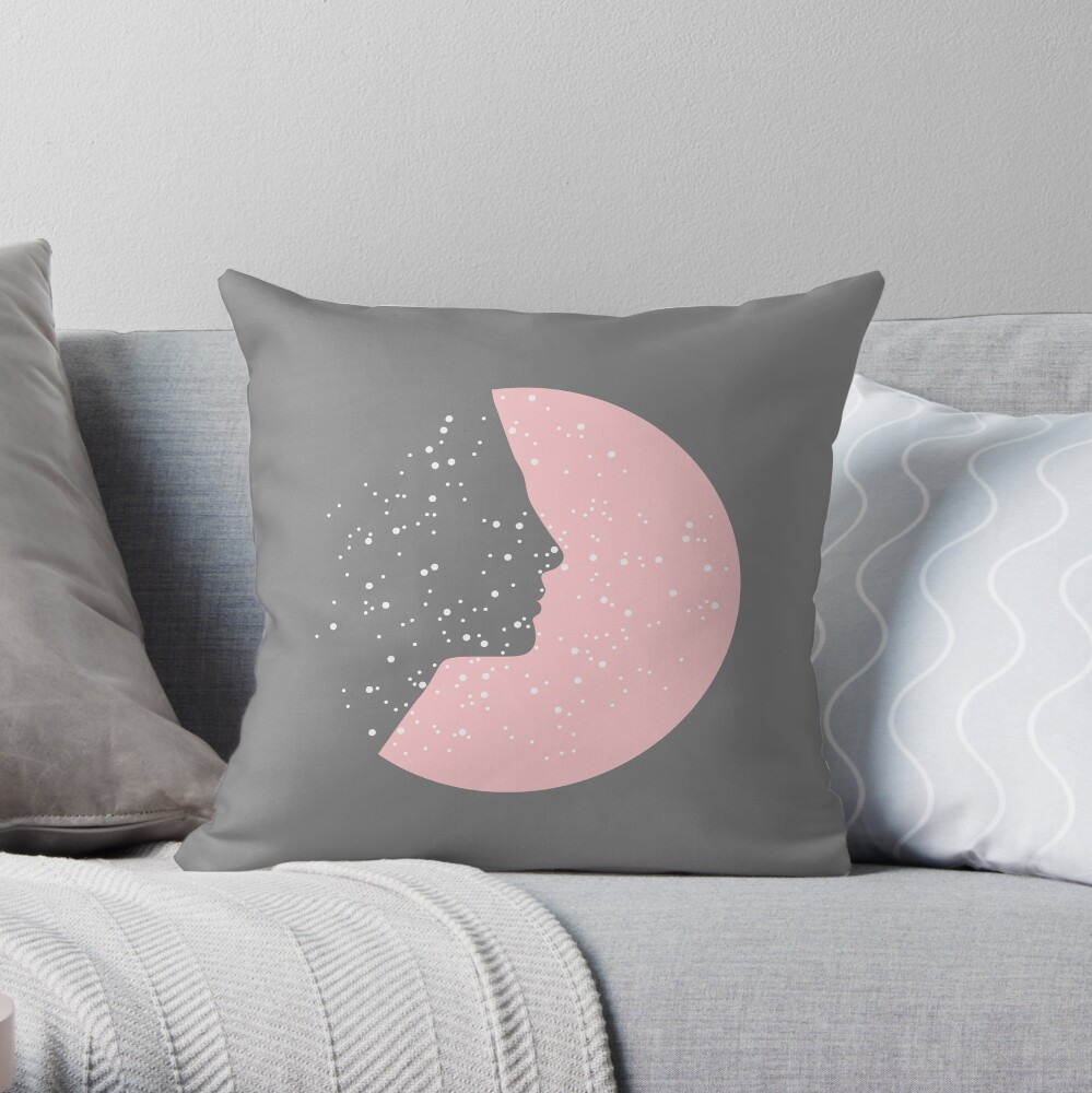 MC Nefertiti Rose Throw Pillow