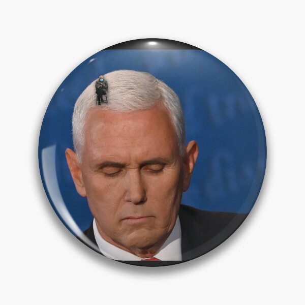 Item preview, Bernie Sanders sitting on Mike Pence Fly designed and sold by wrestletoys.