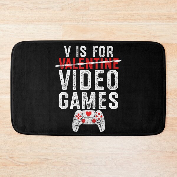 Item preview, V is for Video Games Valentines Day Gamer Men Boys Gift designed and sold by markknotts.