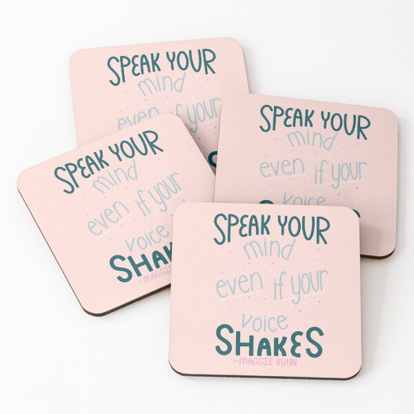 Item preview, Speak Your Mind, Even If Your Voice Shakes designed and sold by Sweet Peach.