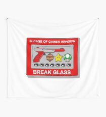 In case of Gamer Invasion Wall Tapestry