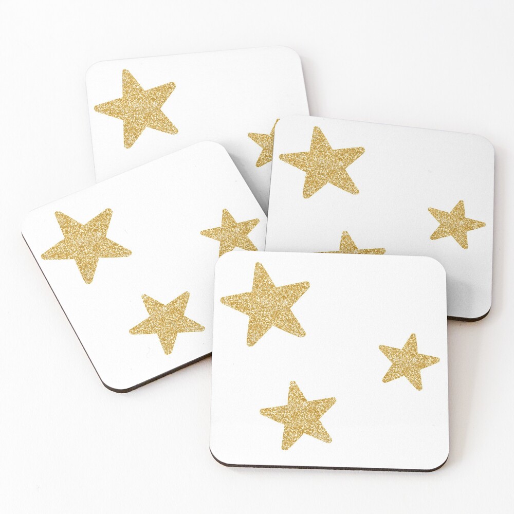 Gold stars  Sticker for Sale by avasart