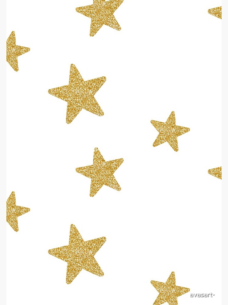 Gold stars  Sticker for Sale by avasart