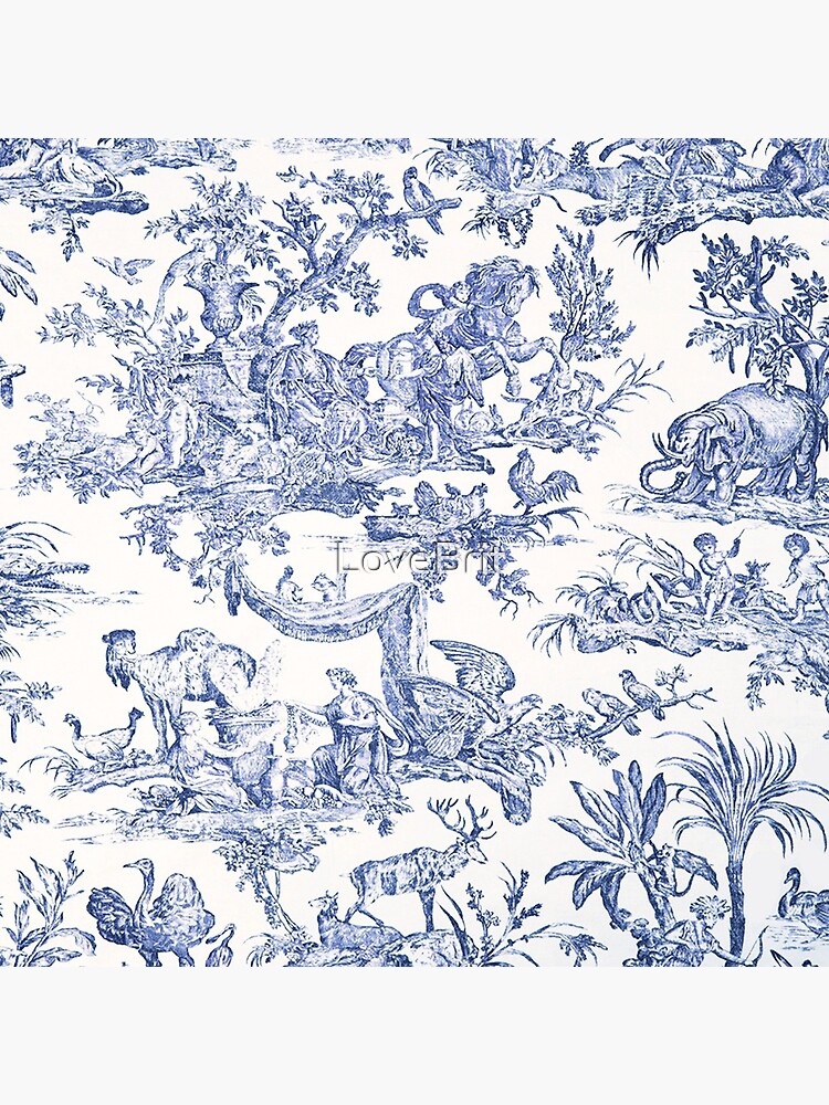 Blue Toile - English - French countryside by LoveBrit