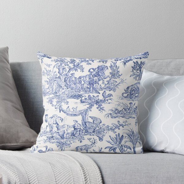 Vista previa del artículo con la obra «Blue Toile - Inglés - campiña francesa», diseñado y vendido por LoveBrit.