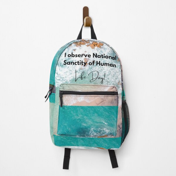 Item preview, I Observe National Sanctity of Human Life Day! Beach Background designed and sold by ChristianCoding.