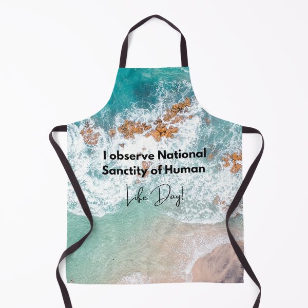 Item preview, I Observe National Sanctity of Human Life Day! Beach Background designed and sold by ChristianCoding.