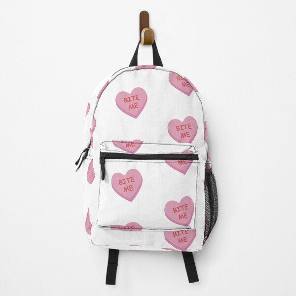 Item preview, "Bite Me" Pink Funny Candy Heart designed and sold by burlybot.
