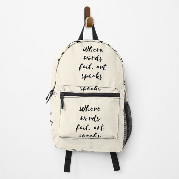 Item preview, Where words fail, art speaks  designed and sold by CharityArtisium.