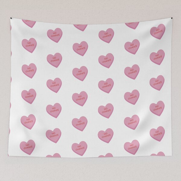 Item preview, "No Chance" Funny Pink Candy Heart designed and sold by burlybot.