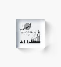 Never Grow Up Peter Pan Acrylic Block