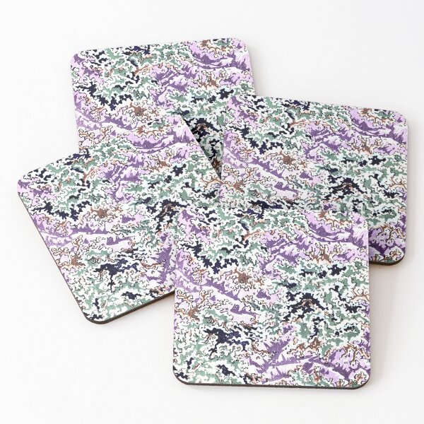 Item preview, Japanese Vintage Illustration purple blue pattern designed and sold by Rantan1618.