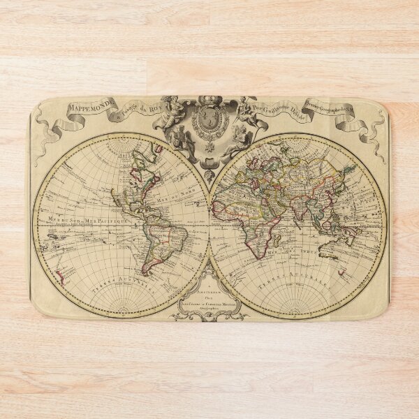 Item preview, Mappemonde World Map 18th designed and sold by ganje.