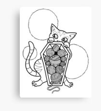 Lienzo Kitty's Yarn Stash: Memento Mori
