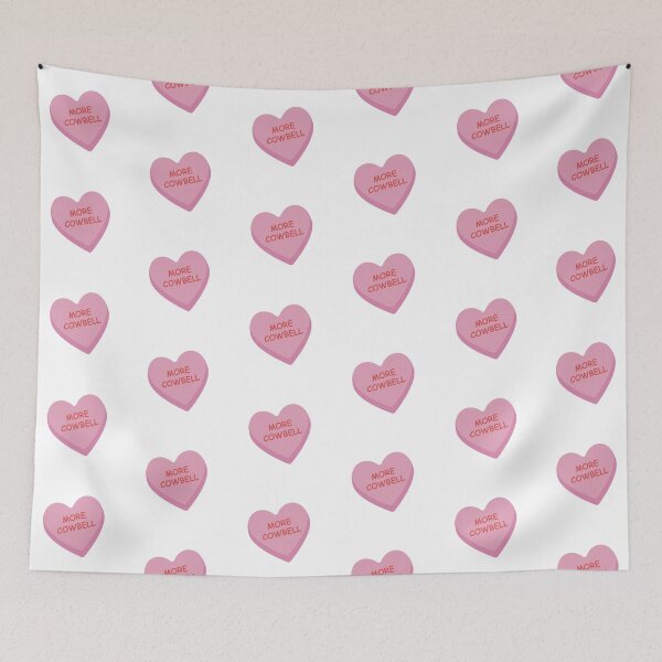 Item preview, "More Cowbell" Funny Pink Candy Heart designed and sold by burlybot.