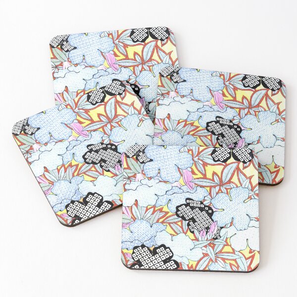 Item preview, Japanese Vintage illustration pattern flower design designed and sold by Rantan1618.