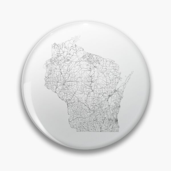 Artikelvorschau, Wisconsin State Map, Kunstdruck von LandSartprints entworfen und verkauft von LandSartprints.