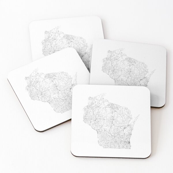 Item preview, Wisconsin State Map, Art Print By LandSartprints designed and sold by LandSartprints.