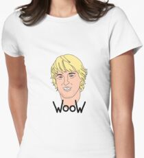 Camiseta entallada para mujer Owen Wilson wow meme