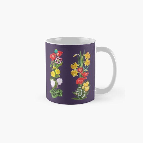 FLORAL ~ Folkart MBDYBhZUxQ tasmanianartist Classic Mug