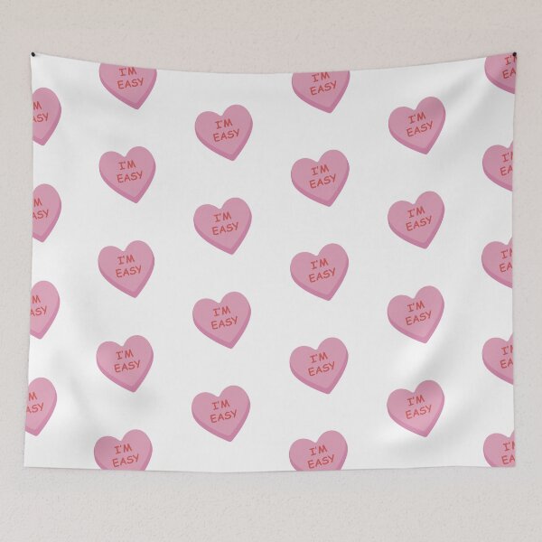 Item preview, "I'm Easy" Funny Pink Candy Heart designed and sold by burlybot.