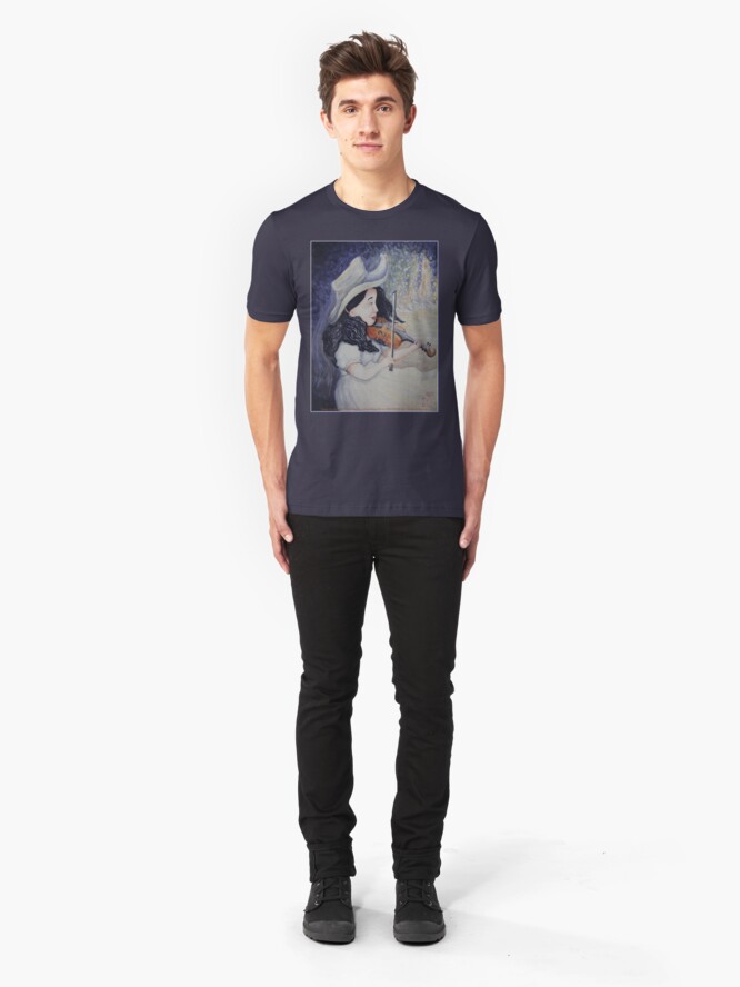 Alternate view of Woman's Autumnal Twilight Serenade Slim Fit T-Shirt