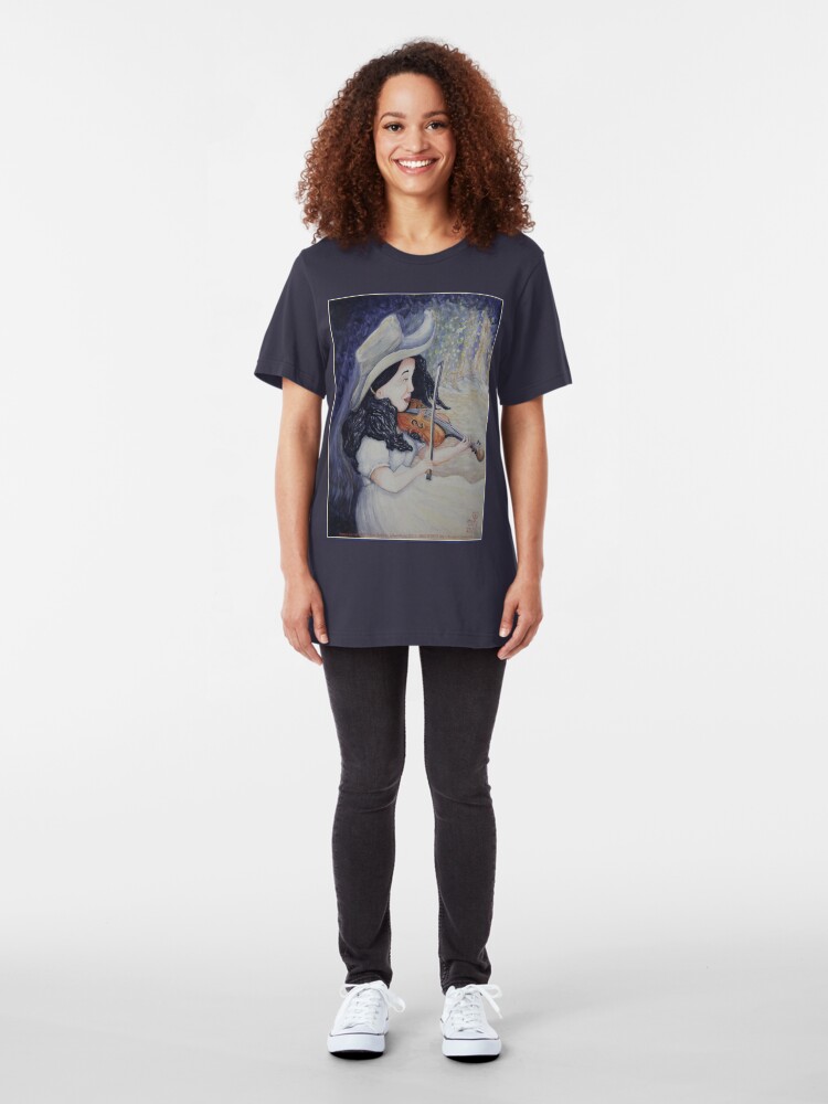 Alternate view of Woman's Autumnal Twilight Serenade Slim Fit T-Shirt