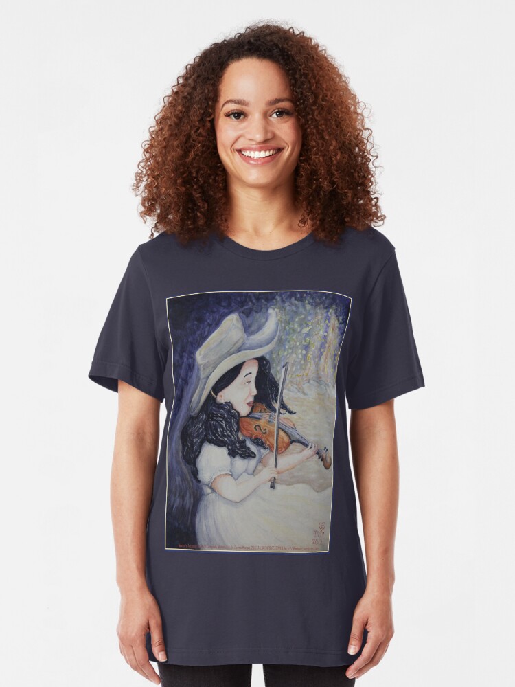 Alternate view of Woman's Autumnal Twilight Serenade Slim Fit T-Shirt