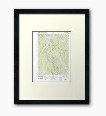 USGS TOPO Map Connecticut CT Norfolk 20120521 TM Framed Print