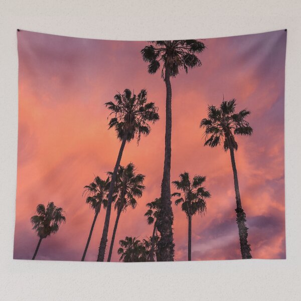 Item preview, Palm tree - Evening sky designed and sold by afrapaints.