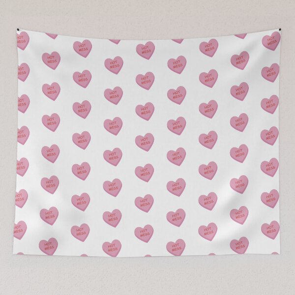 Item preview, "Hot Mess" Pink Candy Heart designed and sold by burlybot.