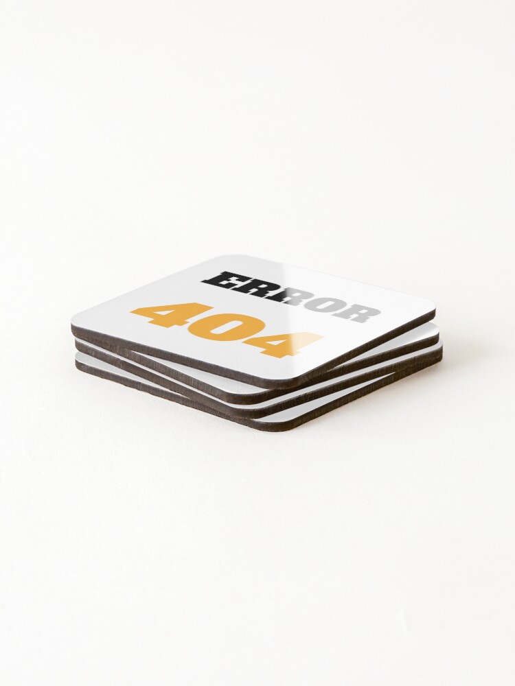 Thumbnail 4 of 5, Coasters (Set of 4), Error 404 website css html web developer designed and sold by daguilon.