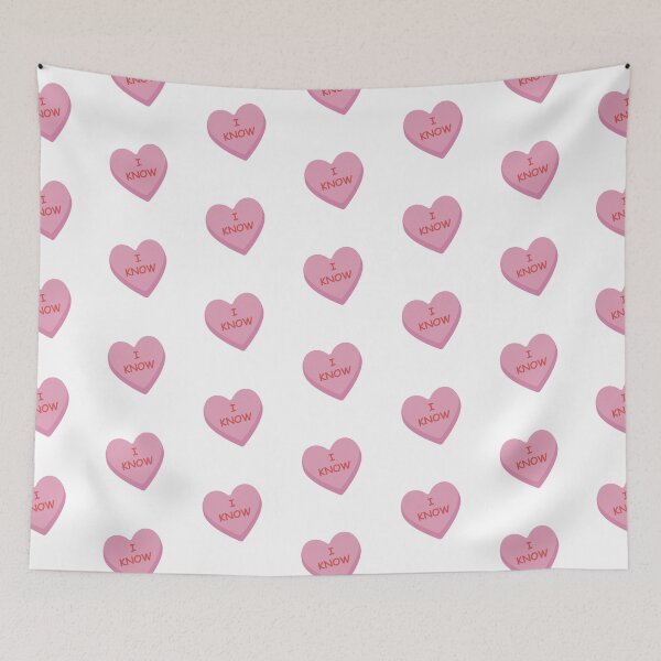 Item preview, "I Know" Pink Candy Heart designed and sold by burlybot.