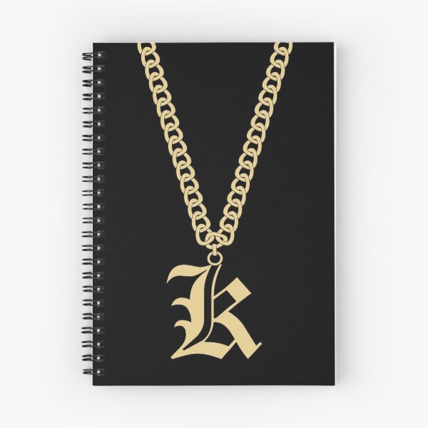 Aperçu de l'œuvre Collier en or avec initiales K créée et vendue par jsesica.