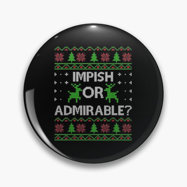 Item preview, Impish or Admirable Funny Christmas Ugly Sweater Gift designed and sold by OCHSENSCHLAGER.