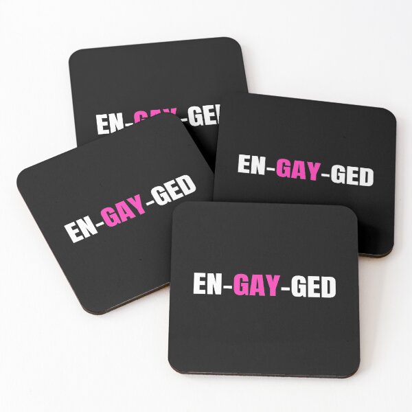 Item preview, Gay Engagement Gifts Men Women Lesbian LGBT En-Gay-Ged designed and sold by merch8002.