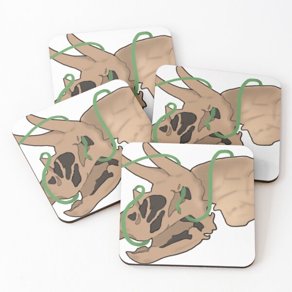 Item preview, Triceratops Skull with Vines designed and sold by Dawnfeather.