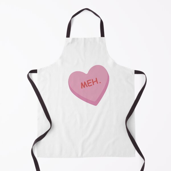 Item preview, "Meh" Funny Pink Candy Heart designed and sold by burlybot.