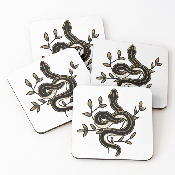 Item preview, Snake and Leaves designed and sold by lazymaystudios.