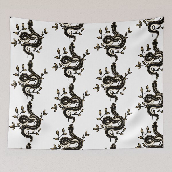 Item preview, Snake and Leaves designed and sold by lazymaystudios.