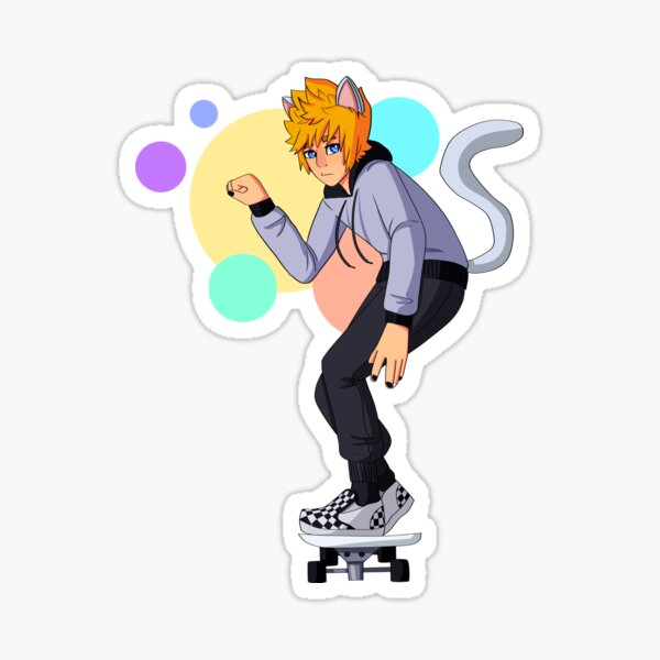 Vista previa del artículo con la obra «Catboy Roxas», diseñado y vendido por TwenyOneArtists.