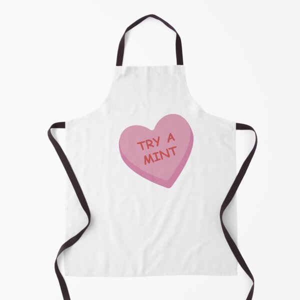 Item preview, "Try a Mint" Funny Pink Candy Heart designed and sold by burlybot.