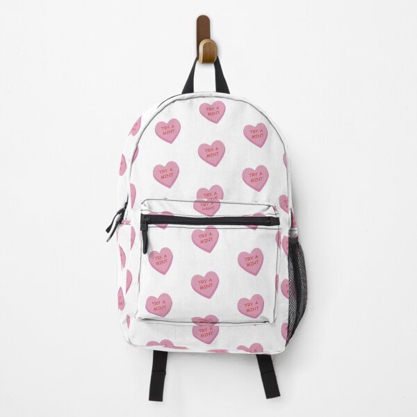 Item preview, "Try a Mint" Funny Pink Candy Heart designed and sold by burlybot.