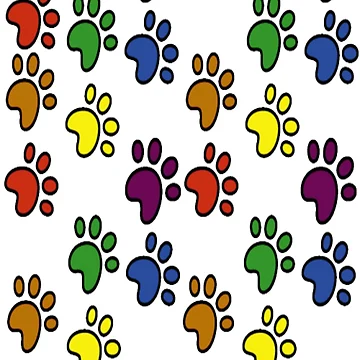 Artwork thumbnail, Paws Pattern by julset