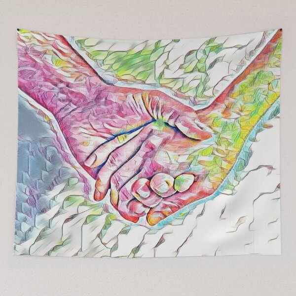 Item preview, GALATHI Valentine Holding Hands Pink - Valentine designed and sold by Galathi Designs.