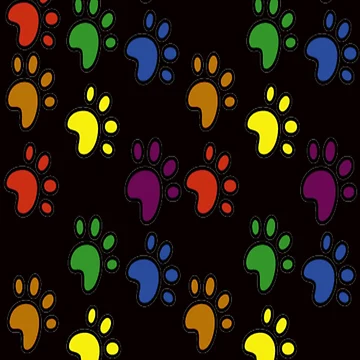 Artwork thumbnail, Paws Pattern by julset