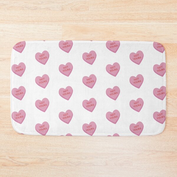 Item preview, "Not Yours" Funny Pink Candy Heart designed and sold by burlybot.